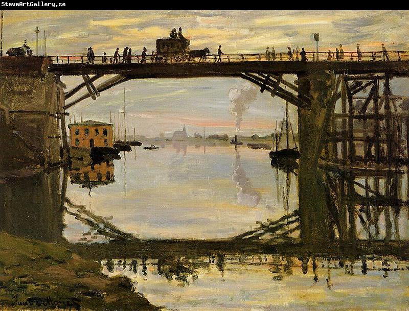 Claude Monet The Highway Bridge under repair